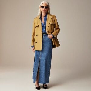 BRAND NEW with Tags JCREW made Cropped Icon Trench Coat Jacket well Size 6 $298!